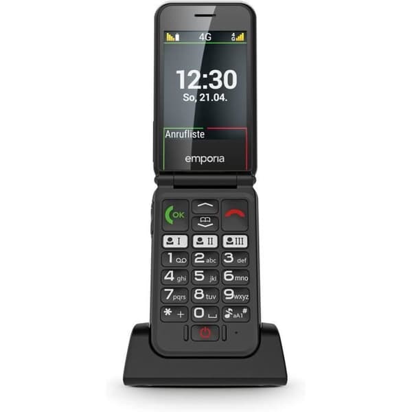 Emporia SIMPLICITYglam.4G Mobiltelefon 4G för äldre, Vit Italien
