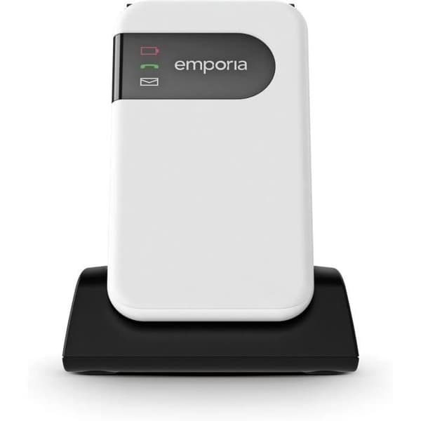 Emporia SIMPLICITYglam.4G Mobiltelefon 4G för äldre, Vit Italien