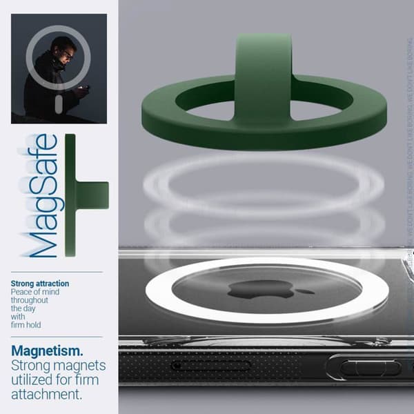 Smartphone Spigen - AFA07059 - Caseology Nano Pop MagSafe-stöd i silikon, marinblå blåbär