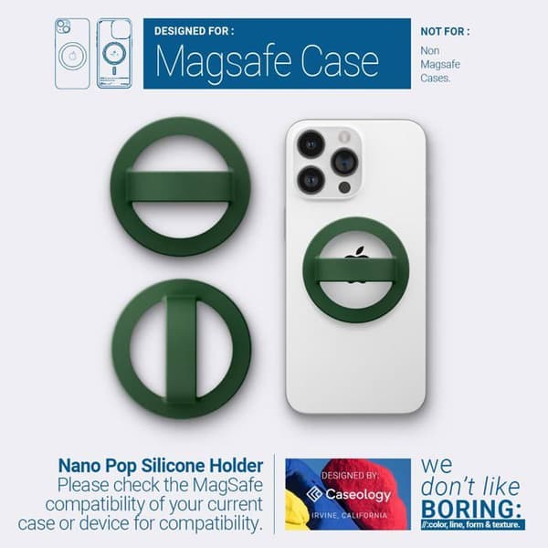 Smartphone Spigen - AFA07059 - Caseology Nano Pop MagSafe-stöd i silikon, marinblå blåbär
