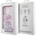 Miniatyrbild 6 av 6: Hello Kitty Flytande Glitter 50-årsjubileum Party Fodral för iPhone 16 Pro 6,3" Lila - HKHCP16LL50PPU