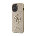 Miniatyrbild 2 av 6: Guess Glitter Script Big 4G - iPhone 13 Pro Max-fodral (guld)