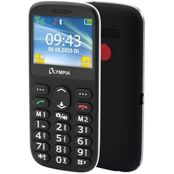 Mobiltelefon - OLYMPIA - SUN - Seniorvänlig - Stora knappar - Dubbel SIM