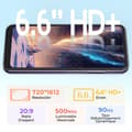 Miniatyrbild 6 av 6: HOTWAV Note 13 Smartphone Billig-Gåvor För Mors Dag|Fars Dag-6.6'' HD+ 5160mAh 4+128Go Kamera 50MP Mobiltelefon 4G - Blå
