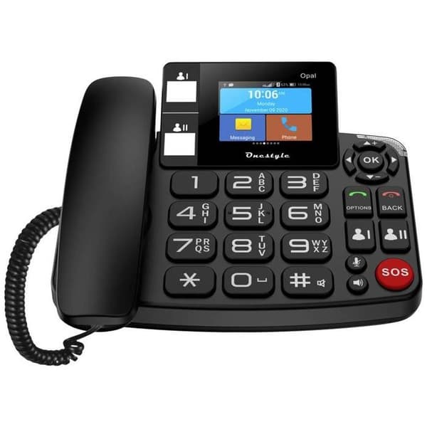Onestyle Opal Black Desk Mobiltelefon
