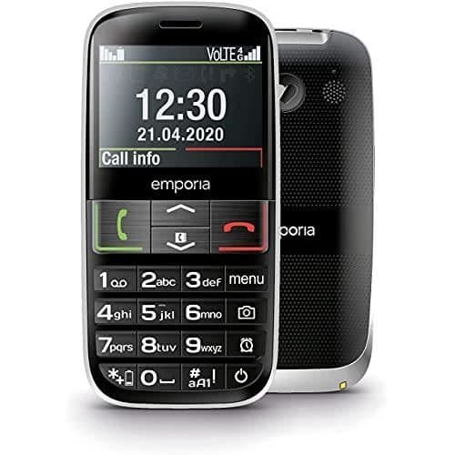 EMPORIA ACTIVE 4G - MOBILTELEFON, SVART AK-V50-4G-BC