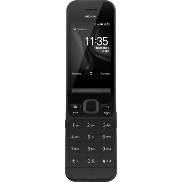 Nokia 2720 Flip Black mobiltelefon - Flip-format - WhatsApp, SMS, MMS - 1500mAh batteri