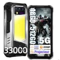 Miniatyrbild 1 av 6: OUKITEL WP100 Titan Oförstörbar 5G Telefon Med Projektor 100-lumen, 33000mAh 48Go+512Go 6.8" 120Hz 200MP Robust Smartphone NFC