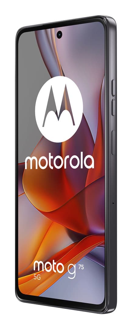 Motorola Moto G75 5G -älypuhelin, 17,2 cm (6,78"), hybridi, kaksois-SIM, Android 14, USB Type-C, 8 Gt, 256 Gt, 5000 mAh, harmaa