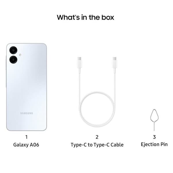 Samsung Galaxy A06 4GB+64GB Ljusblå