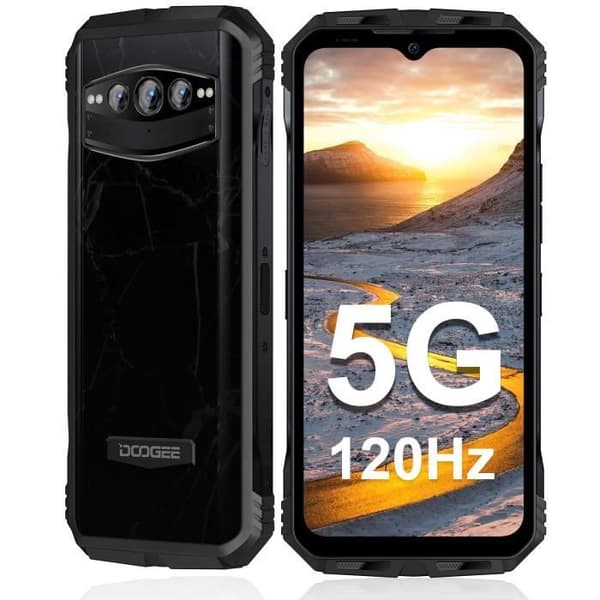 Telefón Mobil DOOGEE V30T, 10800mAh(66W), 20Go+256Go-2To, Stöttålig Smartphone, Ficklampa, 6.58", 108MP+20MP Natt Vision Svart