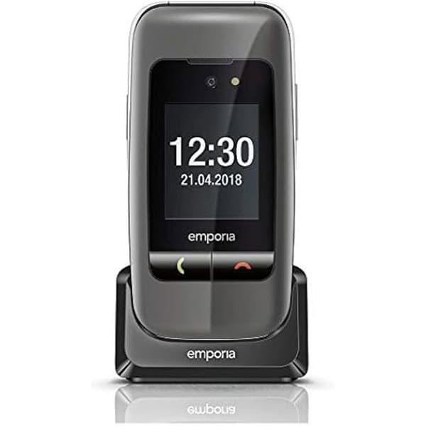Senior mobiltelefon - Emporia - EmporiaOne - Flip - Nödlägesknapp - Bred skärm