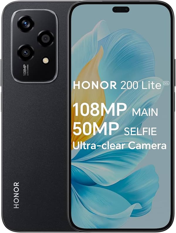 Honor 200 Lite 256GB Black 5109BEBY musta