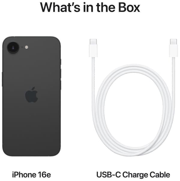 Apple iPhone 16e 256GB Svart - Europeisk version - Heltny -Upplåst - oaktiverad