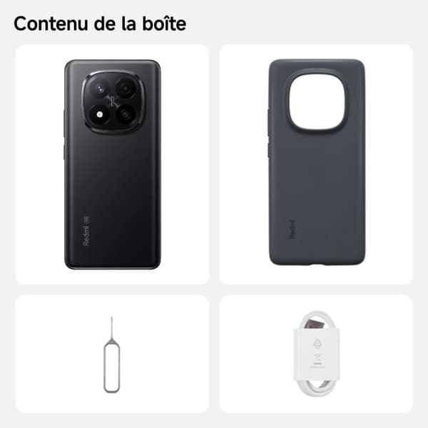 XIAOMI - Redmi Note 14 Pro+ 5G - 12 GB + 512 GB - Midnattssvart