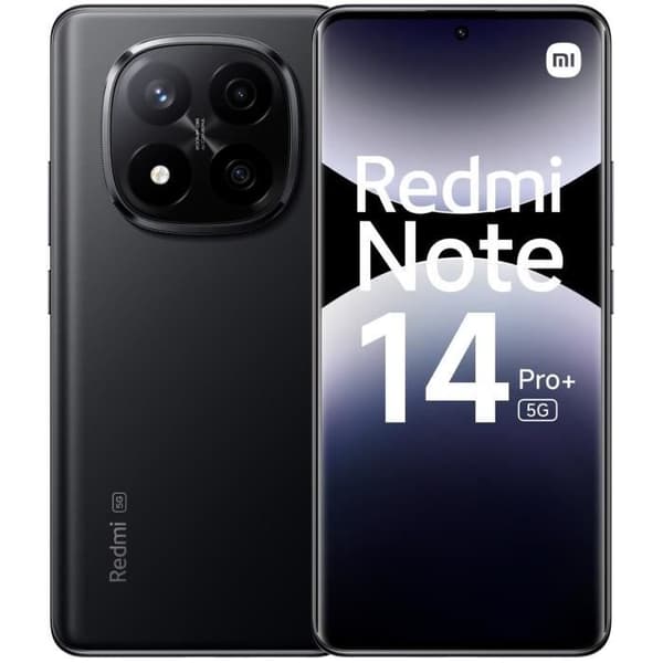 XIAOMI - Redmi Note 14 Pro+ 5G - 12 GB + 512 GB - Midnattssvart Svart
