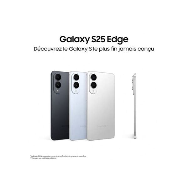 Smartphone Samsung Galaxy S25 Edge 6,7 5G Nano SIM 512 Go Svart Titan