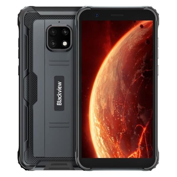 Blackview BV4900 32GB Smartphone 5,7" skärm Android 10 Robust Vattentät IP68 5580mAh NFC 4G Mobiltelefon - Svart Svart