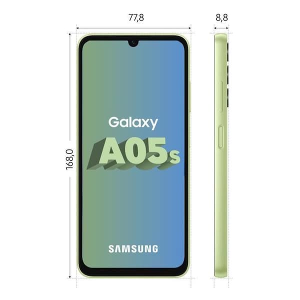 Samsung Galaxy A05s Smartphone 64 GB Lime