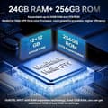 Miniatyrbild 2 av 6: OUKITEL WP27 Smartphone Robust IR Nattvision 12Go+256 Go Kamera 64MP 6,8'' 8500mAh GPS NFC 4G Dubbel SIM - Grå