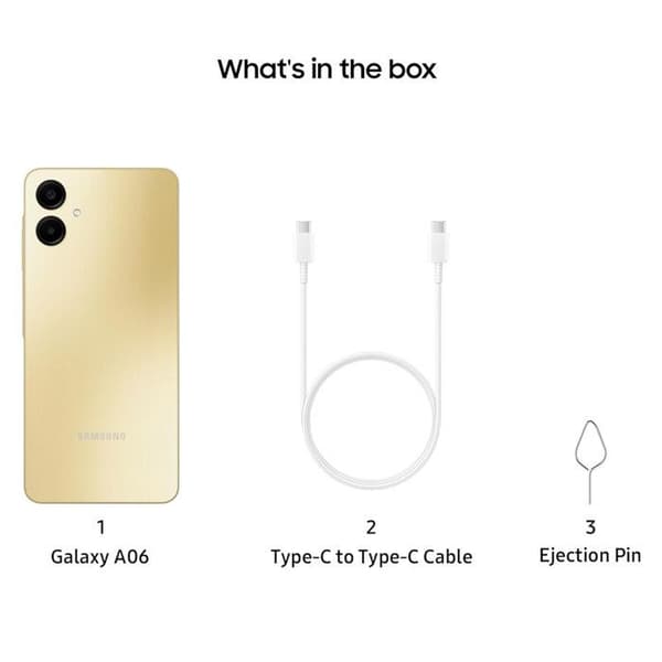 Samsung Galaxy A06 4Go+64Go Guld