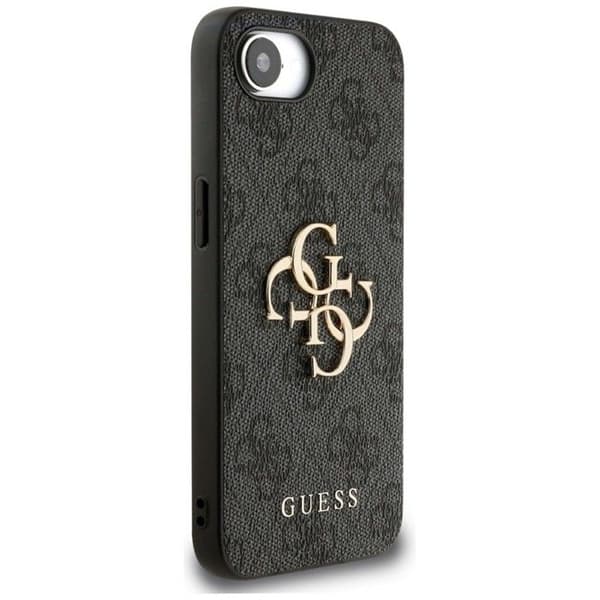 Coque Guess 4G Big Logo för iPhone 16e (svart)
