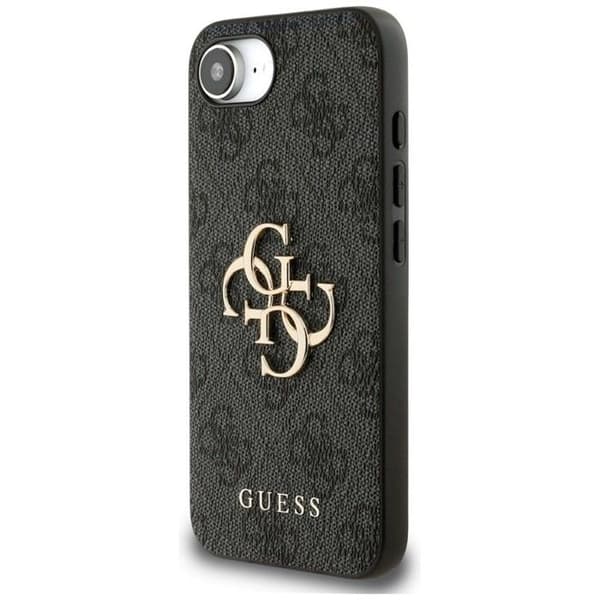Coque Guess 4G Big Logo för iPhone 16e (svart)