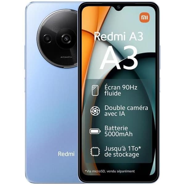 XIAOMI Smartphone Redmi A3 4/128 Blå Blå