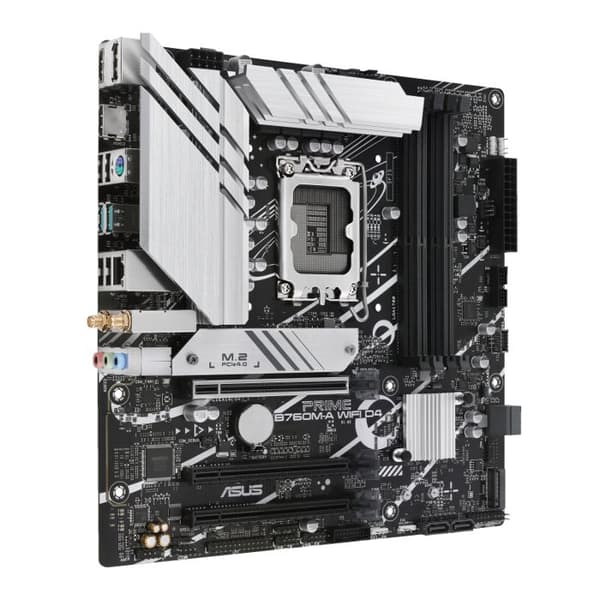 Moderkort - Asus - PRIME B760M-A WIFI D4 - Micro ATX - LGA 1700 - 128 GB RAM DDR4