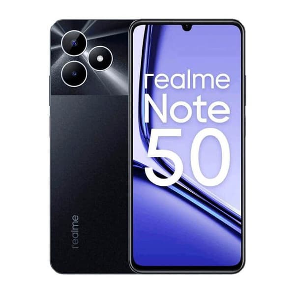 Realme Note 50 3GB/64GB Svart (Midnight Black) Dubbel SIM Svart
