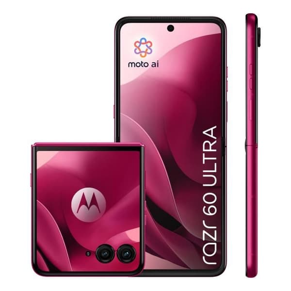 Motorola razr 60 ultra Smartphone Fällbar 5G 512GB Rosa Android 15 Dubbel SIM