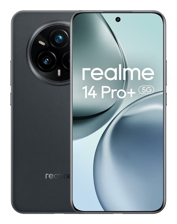 Smartfon realme 14 Pro+ 5G DS 8/256 GB Mockagrå Grå