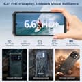 Miniatyrbild 3 av 6: Mobiltelefon Incassable HOTWAV Cyber 13 Pro 20Go+256Go 10800mAh 6,6" FHD+ 64MP, IP68 Vattentålig /NFC/OTG/GPS Dubbel SIM 4G - Svart