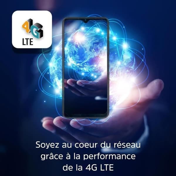 Smartphone Energizer U652S - 6,5'', 4G, Batteri 4000mAh, ROM 64Go RAM 2Go, Oblåst - Billig - Europeisk version