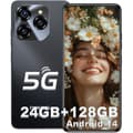 Miniatyrbild 1 av 6: OUKITEL C50 Billiga Smartphones 5G, 24Go+128Go/1To 6,8"HD+/90Hz 50MP Android 14 Mobiltelefon 5150mAh Dubbel SIM 5G GPS - Svart