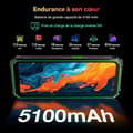 Miniatyrbild 6 av 6: Blackview BV4800 SE Smartphone Oskadlig 6,56" 12Go+64Go 5100mAh Dual SIM Android 15 Grön med Smartwatch Blackview W50