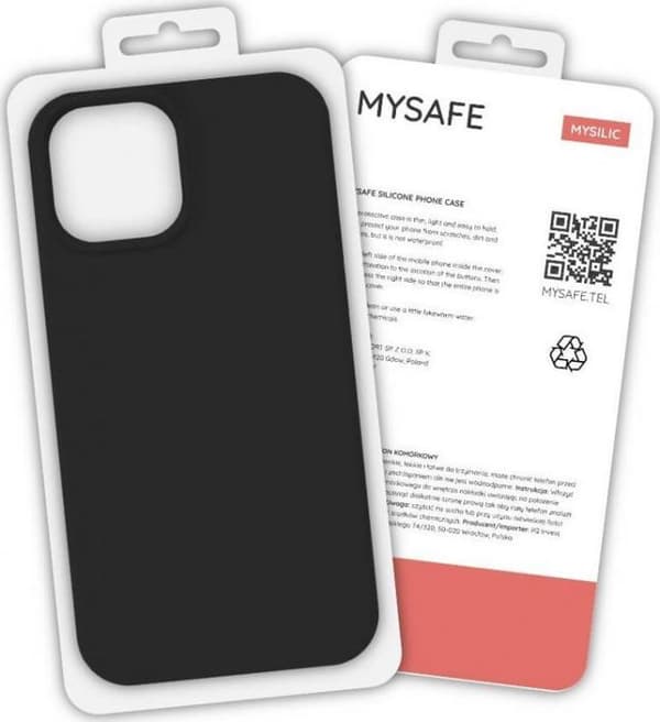 Smartphone Mysafe SILIKONSKAL SAMSUNG GALAXY S21 PLUS SVART FÖRPACKNING