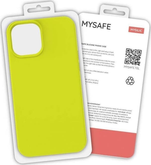 Smartphone Mysafe SILIKONSKA FODRAL SAMSUNG GALAXY S21 5G GUL BOX