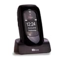 Miniatyrbild 3 av 4: TTfone Lunar Simple Big Button Mobiltelefon - Snygg Fodral-Flip Design Svart