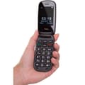 Miniatyrbild 2 av 4: TTfone Lunar Simple Big Button Mobiltelefon - Snygg Fodral-Flip Design Svart