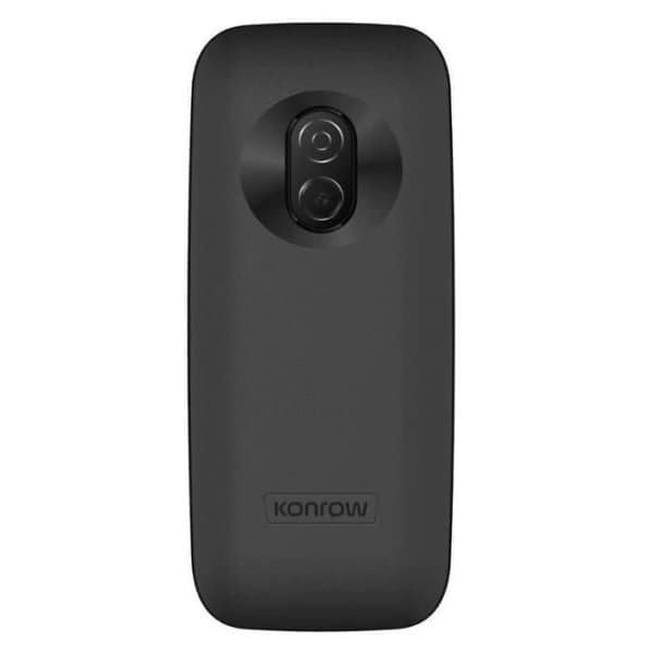 Konrow Moby Dual SIM 2G GSM-telefon - 1,77'' Skärm - Svart