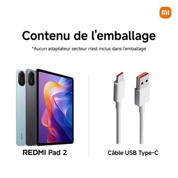 Redmi Pad 2 Grå 4 GB + 128 GB