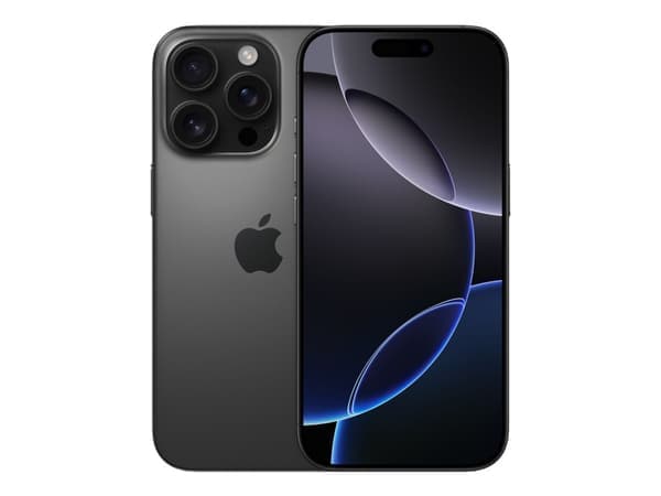 Apple iPhone 16 Pro Max - 256 GB Svart Titan - Europeisk version - Helt ny - Upplåst - Ej aktiverad Svart