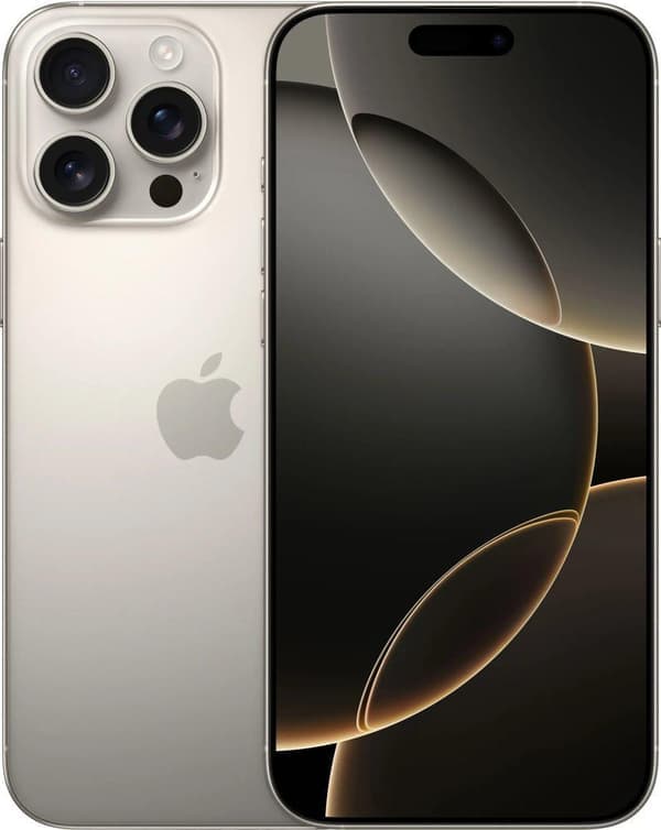 Apple iPhone 16 Pro Max - 256 GB Natural Titan - Europeisk version - Helt ny - Upplåst - Inte aktiverad Titan