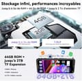 Miniatyrbild 6 av 6: OSCAL Flat 2C Smartphone 4G Android 14, 6Go+64Go/TF 2To 6.56" 5000mAh Dual SIM Svart med Blackview Airbuds 20