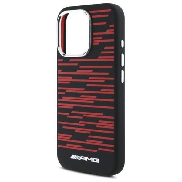 Mercedes Benz AMG Silikon Grafik Fodral med MagSafe för iPhone 16 Pro Max 6,9" Svart - AMHMP16X24SSRRK