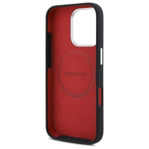 Mercedes Benz AMG Silikon Grafik Fodral med MagSafe för iPhone 16 Pro Max 6,9" Svart - AMHMP16X24SSRRK