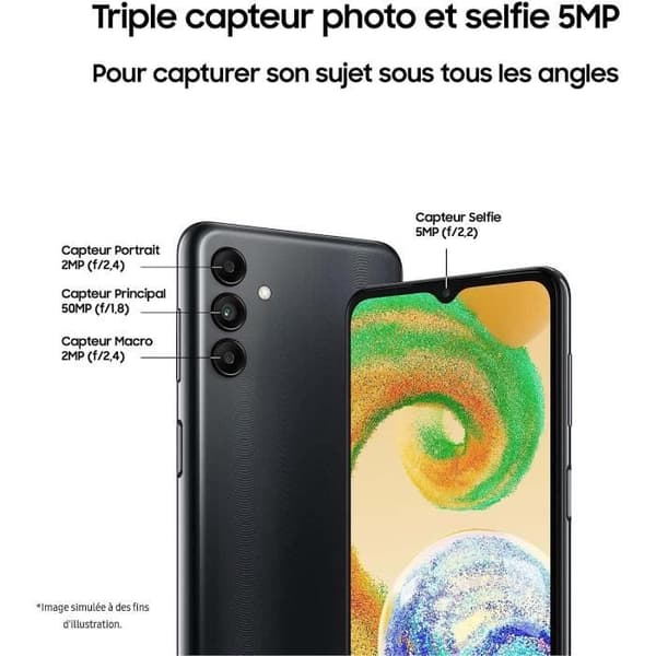 SAMSUNG Galaxy A04S 32GB 4G Svart