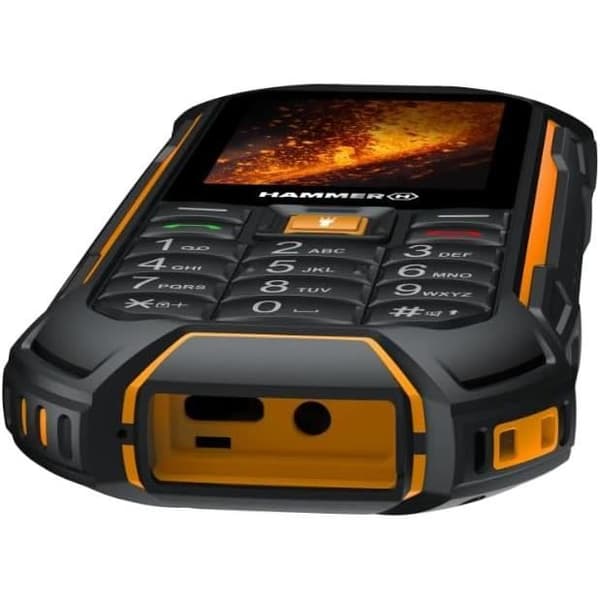 HAMMER Boost 2 LTE IP68 2,4 - Robust telefon för proffs och entusiaster - Svart och orange