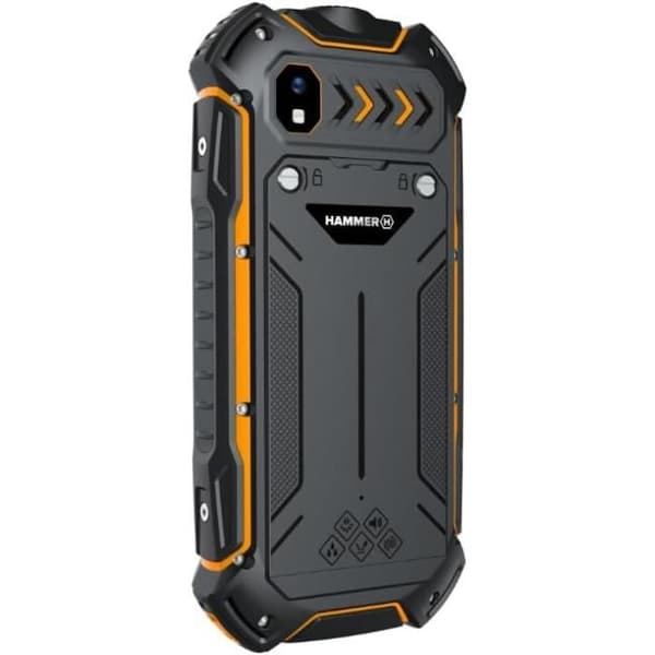 HAMMER Boost 2 LTE IP68 2,4 - Robust telefon för proffs och entusiaster - Svart och orange